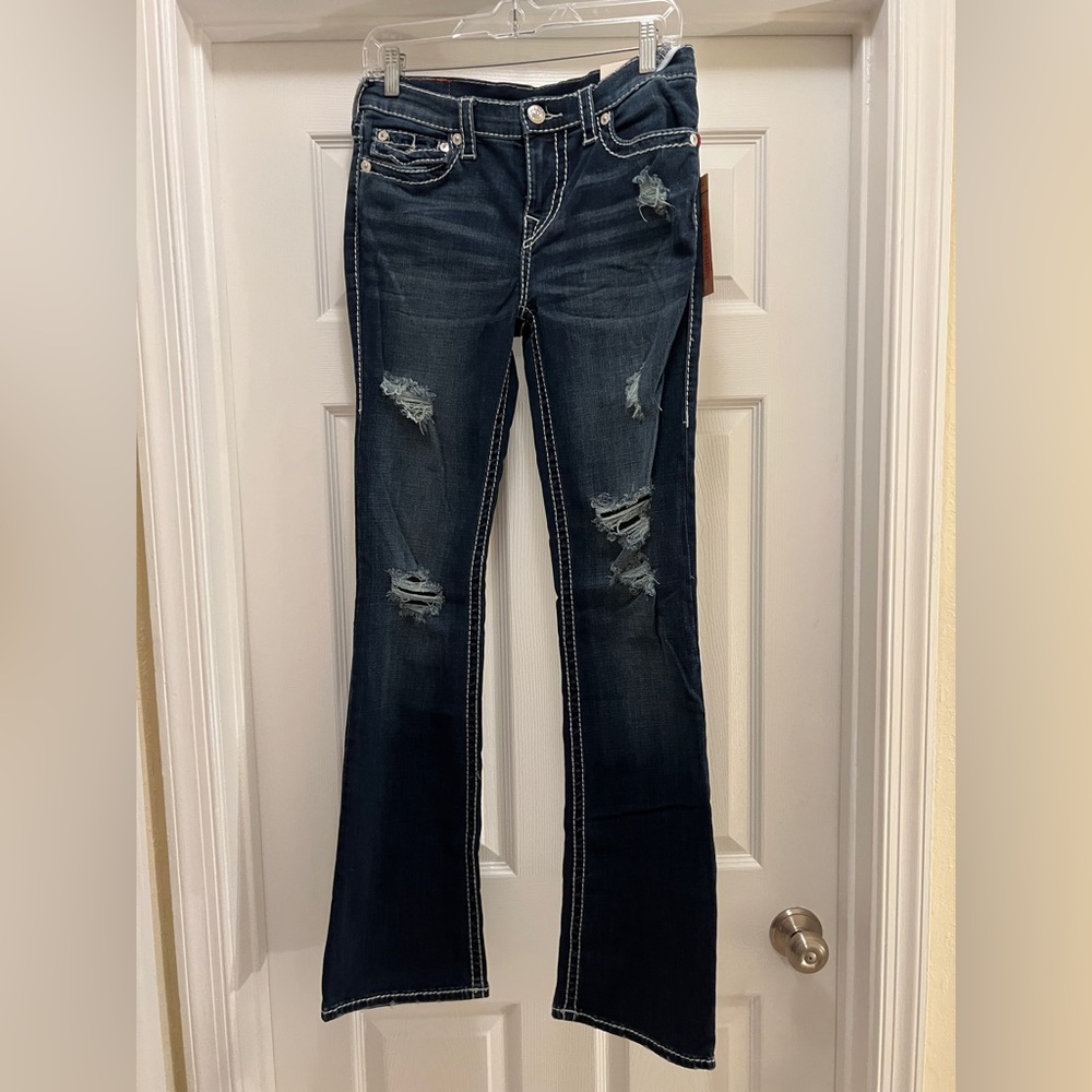 True Religion, Boot Cut, Size 30, NWT, Destroyed